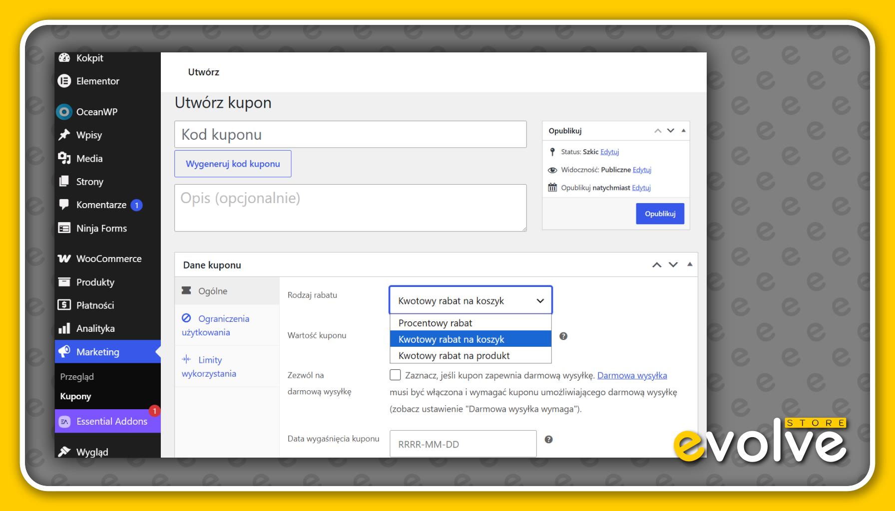 Kody-rabatowe-promocje-WooCommerce-instrukcja-opis-Tomasz-Borkowski-Evolve-Store (2)